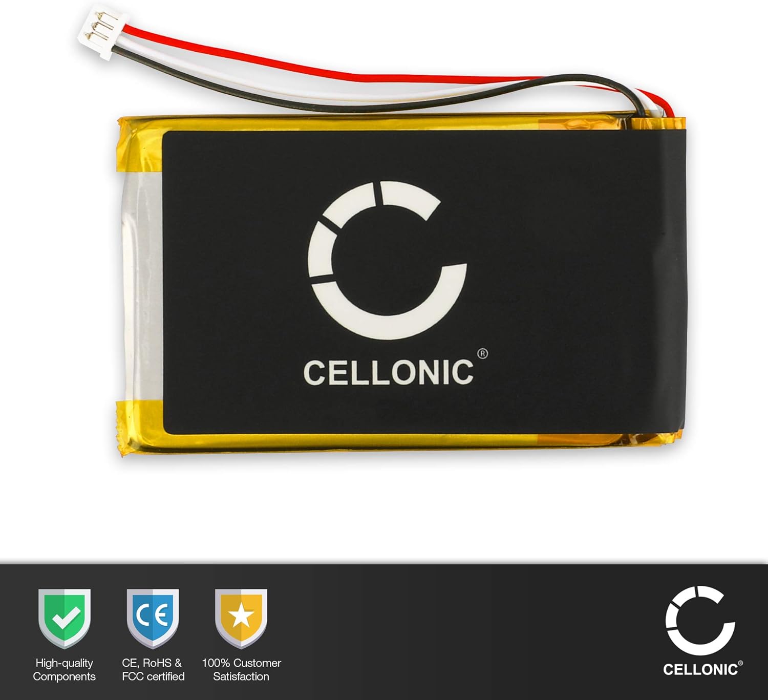 CELLONIC 1x Battery for GPS/Navigation Compatible with TomTom SatNav, GO 730, GO 630, 1697461 - (1300mAh, 3.7V) - Image 4