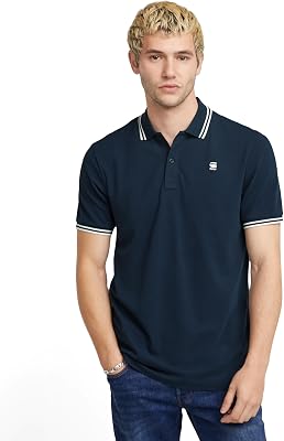 Dunda Slim Stripe Polo, Polo Uomo, Blu (sartho blue D17127-5864-6067), XS