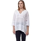LA CERA Women's Applique Tunic Top