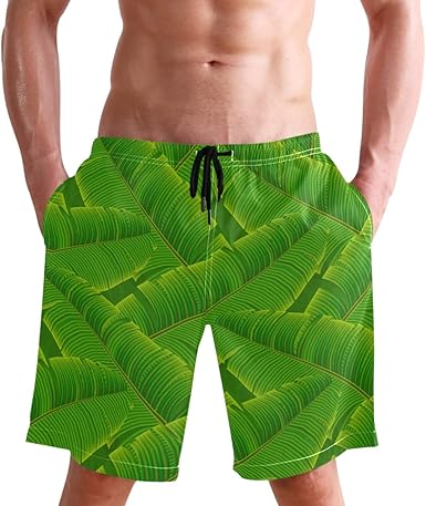mens banana swim trunks