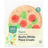 365 by Whole Foods Market, Organic Rustic White Pizza Crusts, 7 Inch, 2 Count, 3.5 Ounce