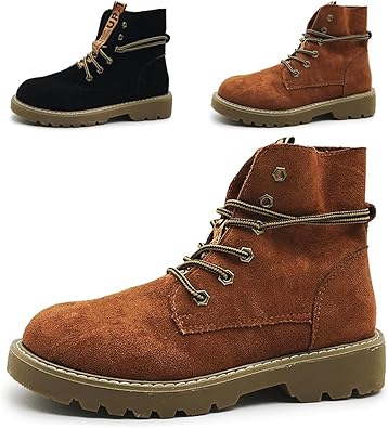 Amazon Alsyiqi 女子学生 レディース シューズ オシャレ ショートブーツ シンプル 無地 大きいサイズ 快適 ブーツ ブーツ ブーティ