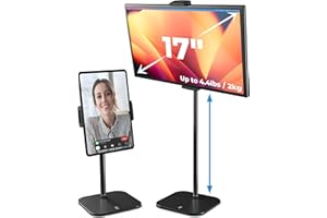Cooper TabStand, 20" Tall iPad Stand for Desk, Portable Monitor Holder up to 17" Holds 4.4lb, Tablet Stand for Desk, Tablet H