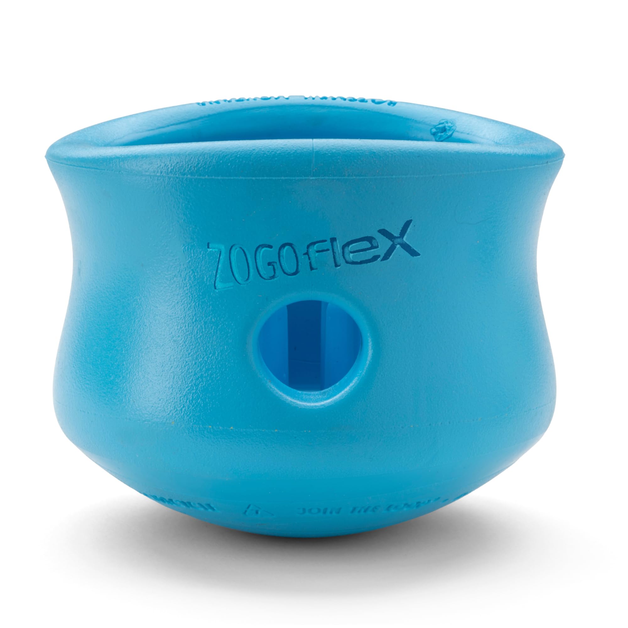 WEST PAW Zogoflex Toppl Interactive Treat Dispensing Dog Puzzle Play Toy, 100% Guaranteed Tough, It Floats!, Made in USA, X-Large Blue