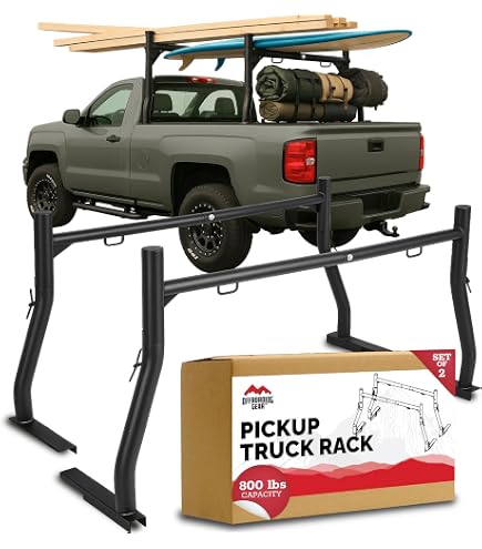 Ladder Rack For Truck VEVOR Truck Rack, 17-29in Adjustable With C ...
