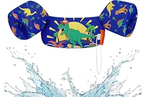 HeySplash Toddler Swim Vest, Toddler Floaties Fit 22-55 Lbs, Kids Swimming Jacket with Adjustable Strap, Arm Floaties Water W