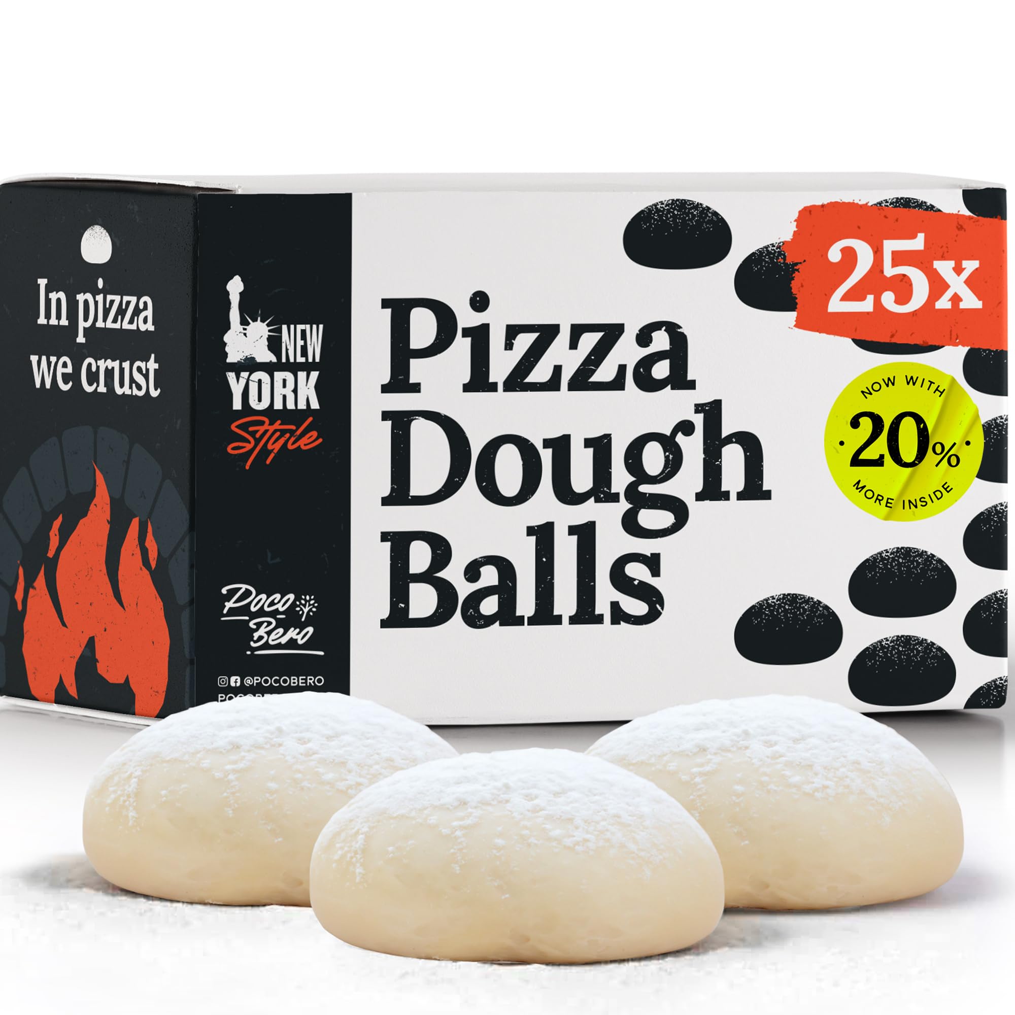Mua Poco Bero Pizza Dough 25 x 10 oz Frozen Pizza Dough Balls