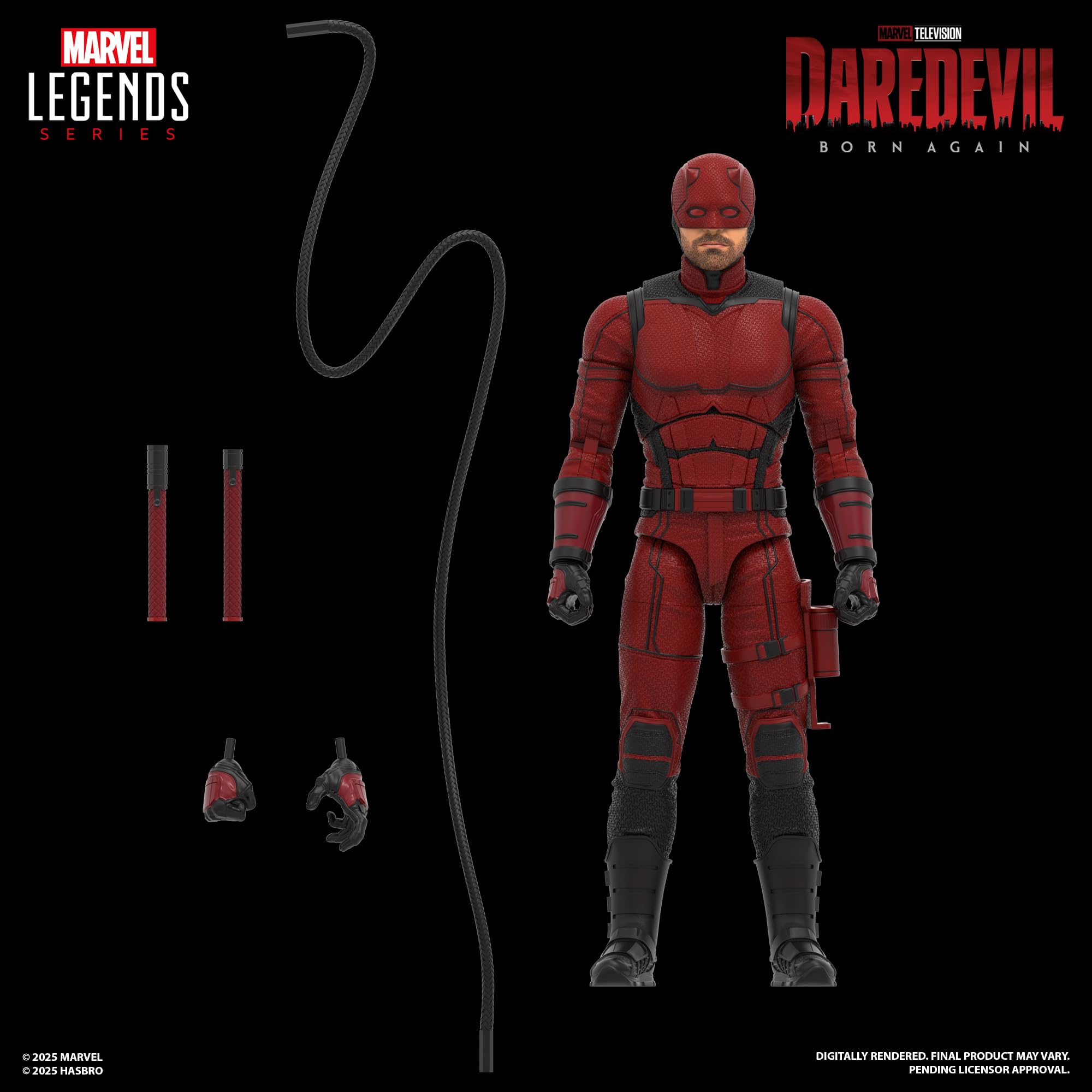 Marvel Legends Series Daredevil: Born Again Daredevil Collectible 6-Inch Action Figure