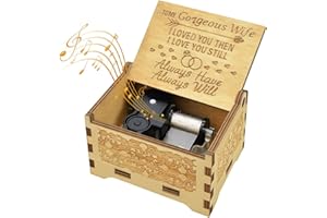 SOOHARIC Wife Gifts from Husband, Wooden Music Box, Best Wife Gifts, Suitable for Birthday/Anniversary/Valentine's Day/Christmas