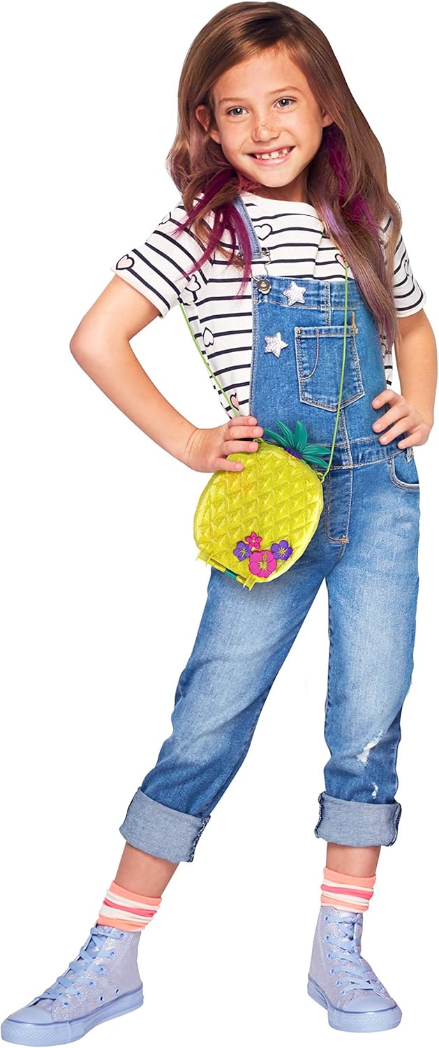 Polly Pocket Polly & Lila Tropicool Pineapple Wearable Purse Compact, Multi: Toys & Games