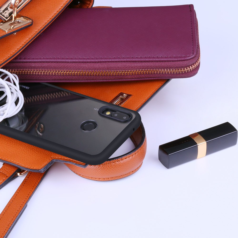 JASBON Coque Huawei P20 lite Coque Transparente Housse Ultra fine Étui Anti-rayure Protection Case pour Huawei P20 lite – Noir