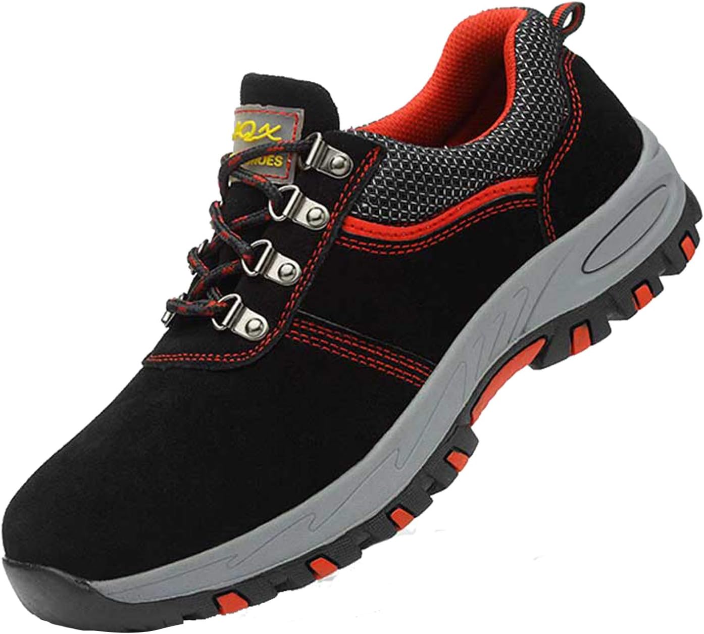 JACKSHIBO Steel Toe Indestructible Work Shoes for Men Women Lightweight Mesh Safety Industrial Construction Shoes