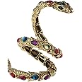 YACQ Women's Crystal Stretch Snake Bracelet Fit Wrist Size 6-1/2 to 8 Inch - Lead & Nickle Free - Halloween Costume Outfit Accessories Jewelry