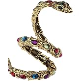 YACQ Women's Crystal Stretch Snake Bracelet Fit Wrist Size 6-1/2 to 8 Inch - Lead & Nickle Free - Halloween Costume Outfit Accessories Jewelry