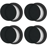Filter Compatible with SMOTURE VAC01/VAC02/VC70&amp;ozeeco EC01 Vacuum Cleaner | Slirceods -4-piece set Replacement Washable and Reusable Cordless Vacuum Cleaner Filter