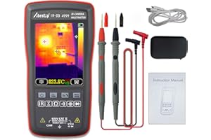 Abestop 2 in 1 Thermal Imager & Digital Multimeter Tester with 10,800 Pixels 20Hz Image Capture Frequency Thermal Imagers 4,000 Counts Display Multimeter Function