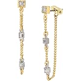 AllSaints Women's Stone Chain Earrings