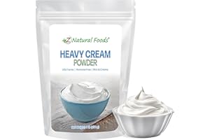 Z Natural Foods Heavy Cream Powder - Nutrient-Dense, Delicious Powdered Cream with 1-Year Shelf Life - Easy to Use & Perfect for Coffee, Baking & Recipes, Keto-Friendly, Gluten-Free, 1 lb