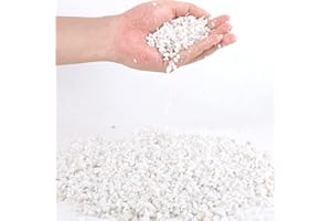 3lb White Cactus Pea Gravel Rocks,1/4 Inch Pebbles for Indoor Plants, Natural Succulent Rock and River Rocks Decorative for A
