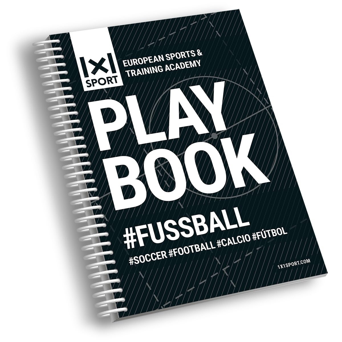 1x1SPORT Playbook #Football Pitch Templates and Training Aid for Managers, 140000, Playbook A5, DIN A5