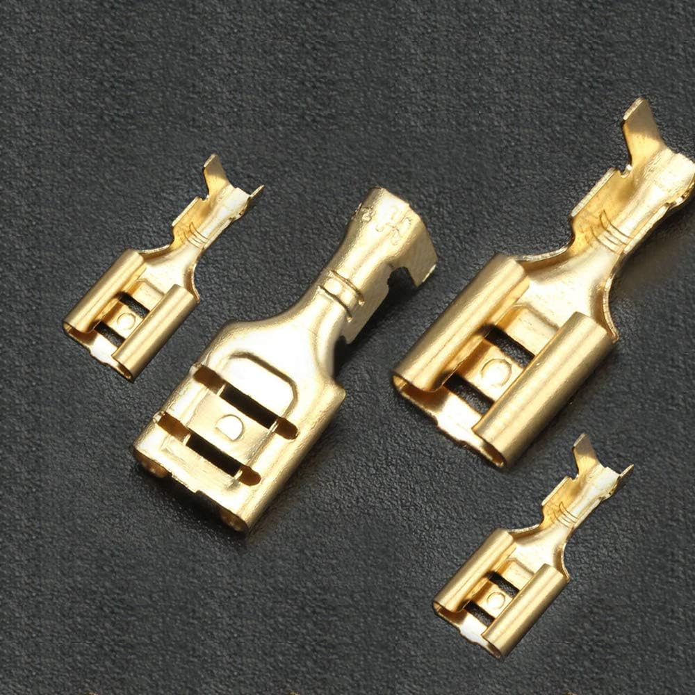 YIXISI 600 PCS Male and Female Wire Spade Connectors, Electrical Crimp Terminal Block Assortment Kit, with Insulating Sleeve - Image 3