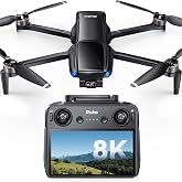 Ruko U11MINI 4K (RC3) Camera Drone for Adults with 5.5" Touchscreen Remote | 8K Photo 4K Video Quadcopter, 3-Axis Gimbal, 20000ft FPV, Under 249g FAA Exempt, Beginner Friendly (64-Min Flight)