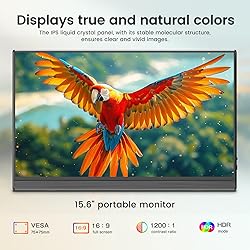 Newsoul 15.6" Portable Monitor, IPS HDR 1920X1080