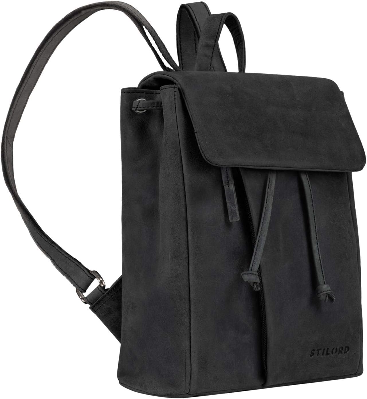 STILORD 'Anita' Women's City Daypack Leather Small Backpack Vintage Handbag for iPad 9.7 Inch Ladies Daypack City Shopping Genuine leather - Image 3