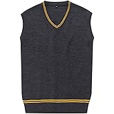 VACIGODEN Unisex Costume Sweater Vest Fall and Winter Cardigan Waistcoat Cosplay