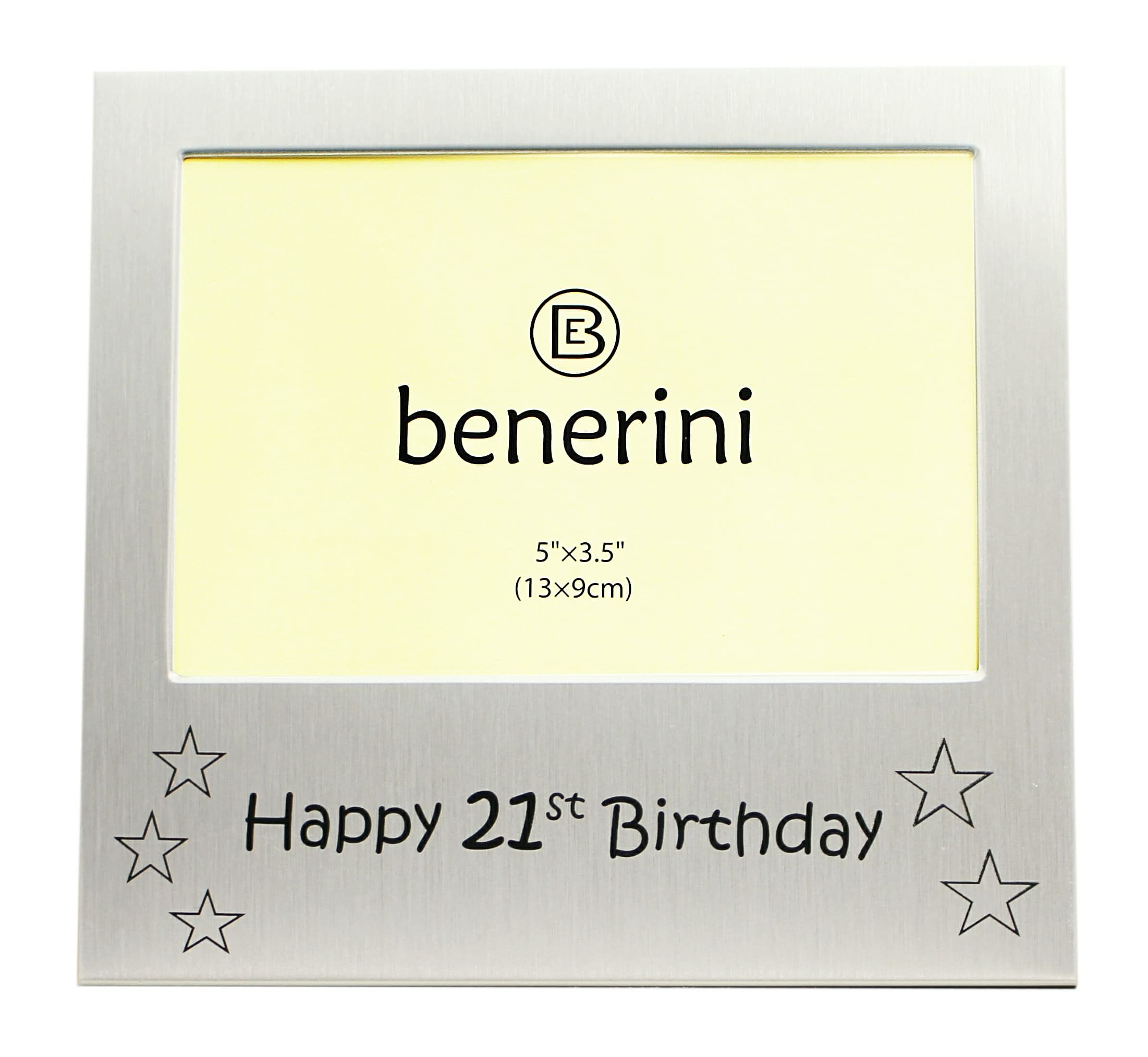 Happy 21st Birthday ' - Photo Picture Frame Gift - 5 x 3.5 — image 1