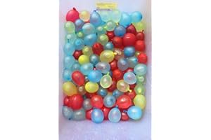 TINY BALIER Water Balloons With 1184 balloon Easy Quick Start Splash Party with Kids and Adults Water Bomb 61633 (Multicolored8217)