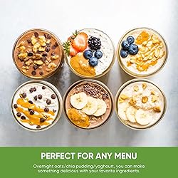 KITCHOP Overnight Oats Containers with Lids and
