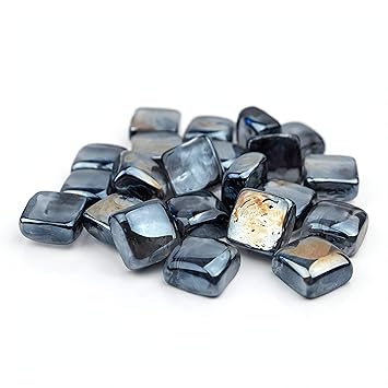 Brightter Fire Glass Rocks For Natural Or Propane Fire Pit Safe