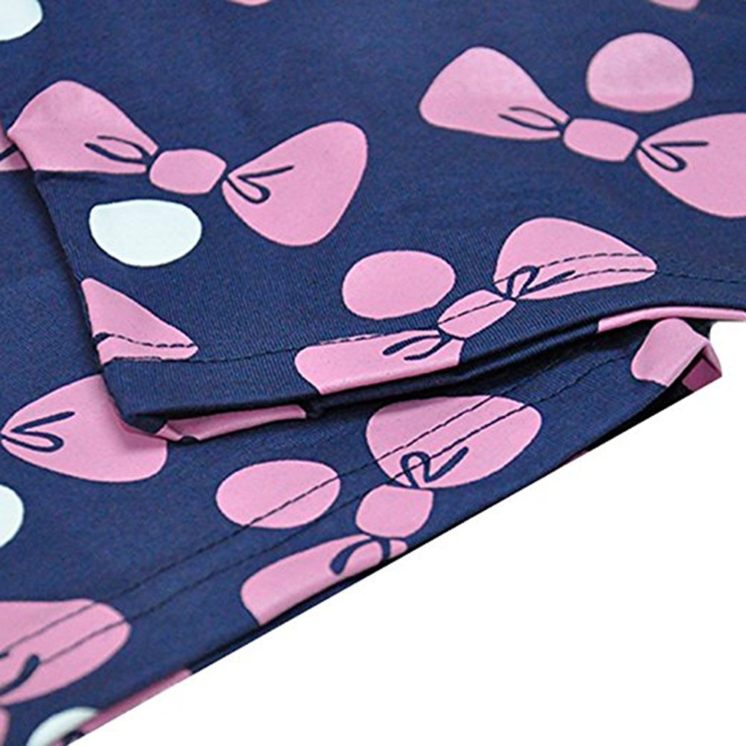 Fedpop Little Girls Spring Pyjama Sets Elephant Printed Short Sleeve Sleepwear For 2-7T