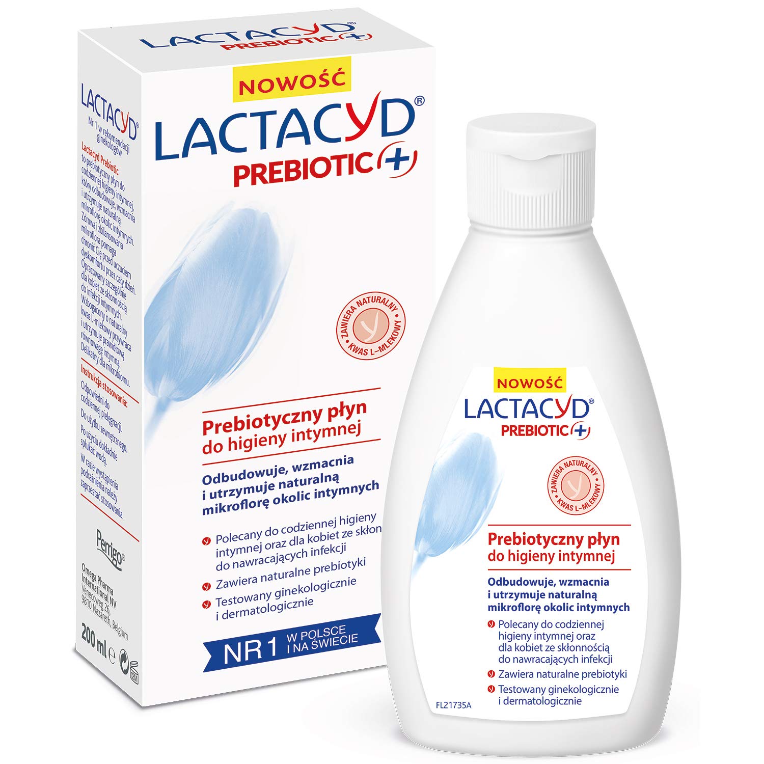 Lactacyd Prebiotic + Prebiotic Intimate Hygiene - Day Cream for Women with Susceptibility to Recurity 200 ml
