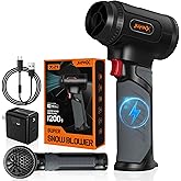 Snow Blower -64mm Supper Motor,756W Stepless Speed- Leaf Blowers,680CFM(1200g WindPressure), 3000mAh*8,30W Fast Charging,Cordless Leaf Blower for Leaves,Snow,House,Machine Room,Car Cleaning (X21)