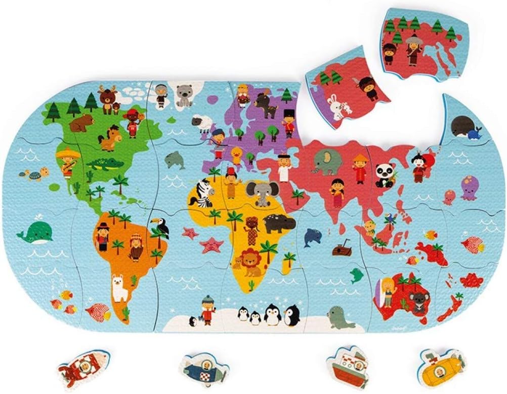 Janod J04719 Bath Explorers Map – BigaMart