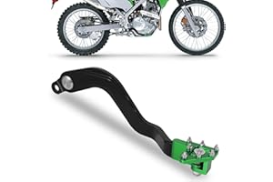 BAOUFF Rear Brake Pedal for KLX 230,CNC Aluminum Foldable Dirt Bike Foot Brake Lever for KLX230 21-25/KLX230R 21-25/KLX230SM 23-25/KLX230RS 21-24/KLX230S 22-23/KLX230S ABS 22-23-Green