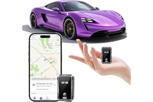 WNRFG Mini GPS Magnetic Tracker for Vehicles, Real Time Location Tracker, Hidden Tracking Device for Cars, Elderly, Kids, Pets, Assets, No Subscription, Waterproof, Global Positioning, Android/IOS Universal