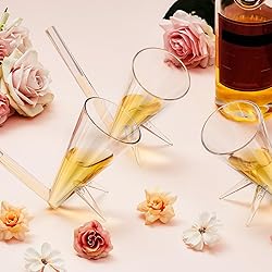 Gerrii 6 Pcs Champagne Shooter Champagne Glasses