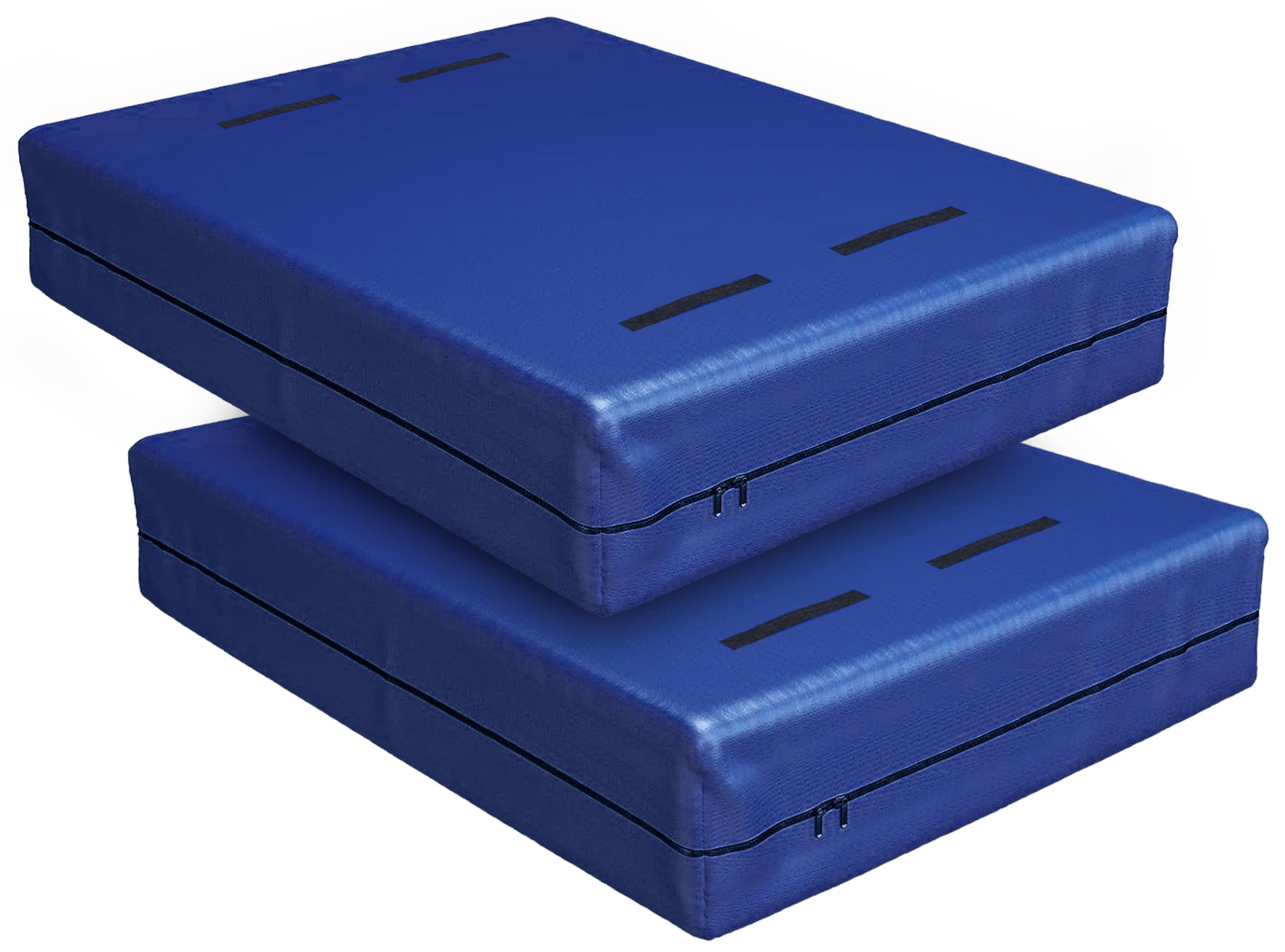 Cosy Family Mattress Bags for Moving with 8 Handles - 170GSM Extra-Thick Mattress Bag for Moving Supplies - Reusable Mattress Cover Protector Storage with Zipper, Blue, Twin-(Pack of 2) Image