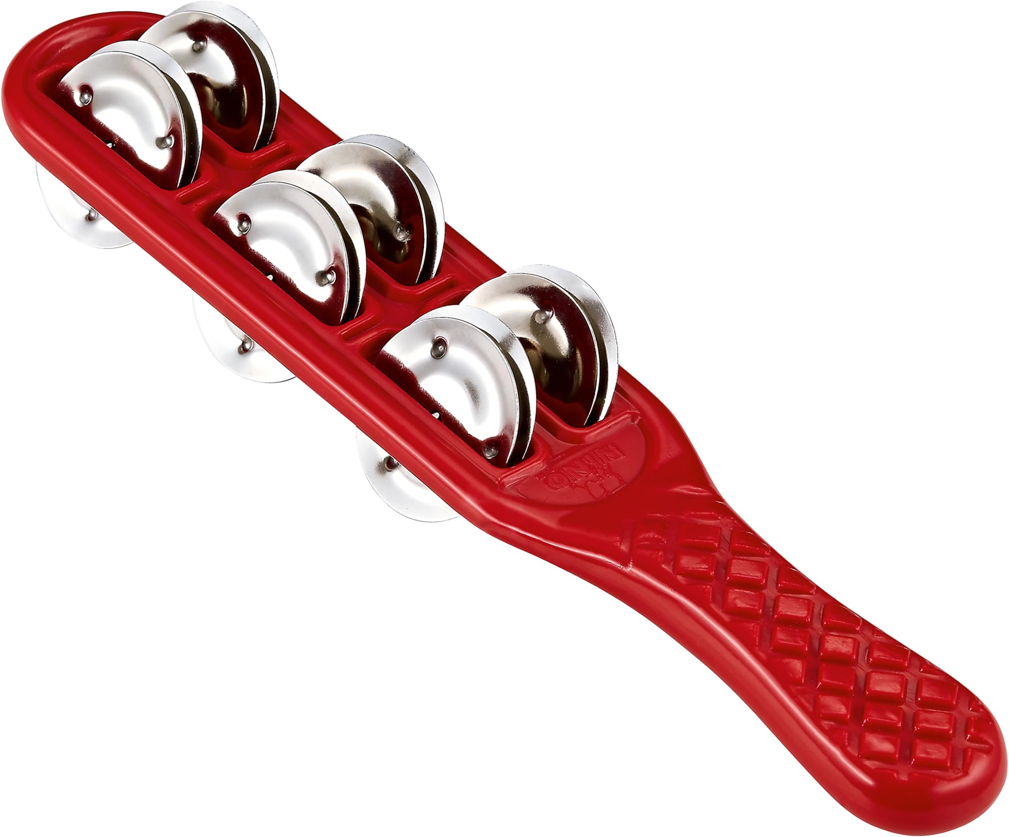 Nino Percussion Jingle Stick Instrument - Musical Instrument for Children from 3 Years - Plastic and Steel, Red (NINO13R)