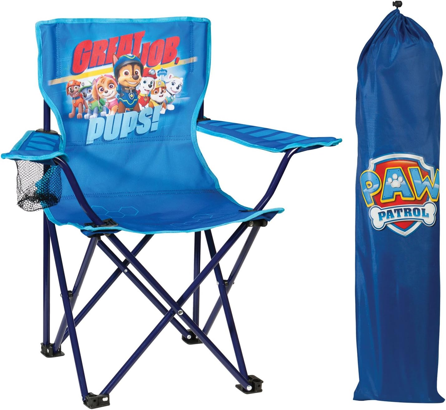 Nickelodeon Paw Patrol Fold N' Go Chair with Storage Bag, Blue Amazon