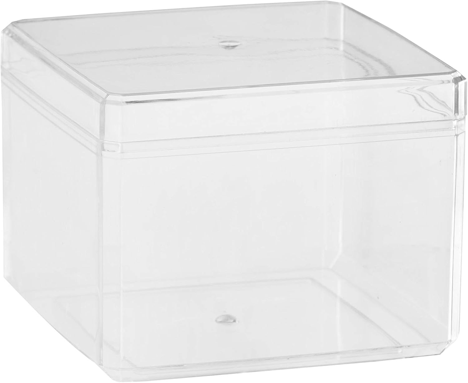 Hammont Clear Acrylic Boxes 12 Pack 3.5”x3.5”x2.5