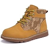 Frank Mully Kids Ankle Boots Boys Girls Outdoor Booties Kids Comfort Work Boot Lace Up Hiking Shoes (Toddler/Little Kid/Big Kid)