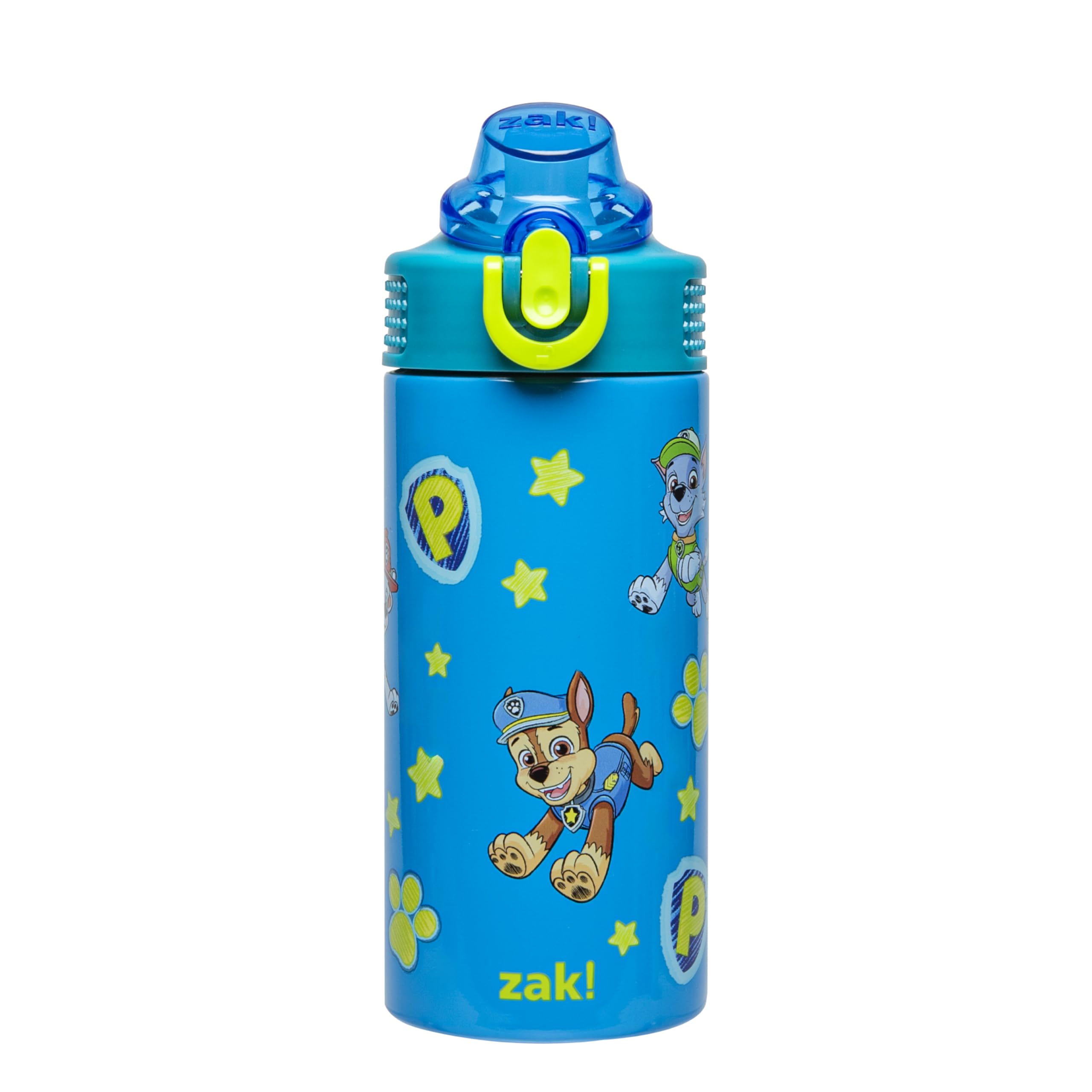 Photo 1 of ****FINAL SALE NOT RETURNS****Zak Designs PAW Patrol Sage Kids Water Bottle For School or Travel, 14oz Stainless Steel Water Bottle With Straw, Handle, and Leak-Proof Spout Cover (Chase, Marshall, Skye, Rubble, Rocky, Zuma)