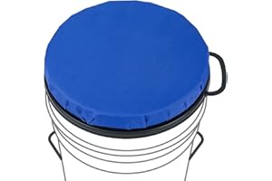 ZAIXIA 5 Gallon Bucket Seat, 360-Degree Swivel Seat Foam Cushion Bucket Seat Lid with Waterproof Cover for Dove Duck Hunting, Fishing, Baseball, Gardening and Camping