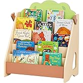 OOOK Montessori Bookshelf for Kids, Premium Pine Baby Bookshelf, Front Facing Toddler Bookcase for Nursery, Playroom, Classroom