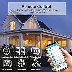 XENON Smart Power Strip - Surge Protector with 4