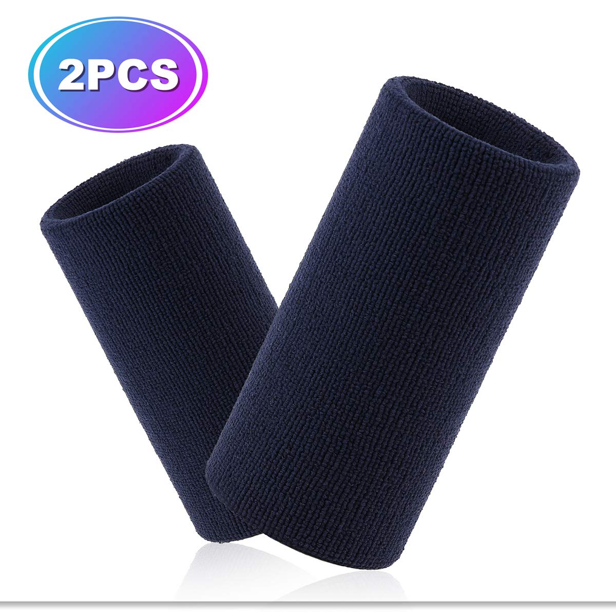 VENI MASEE 6 Inch Long Thick Wristband/Sweatband For Tennis And Other Sports, 1PC/2PCS PACK